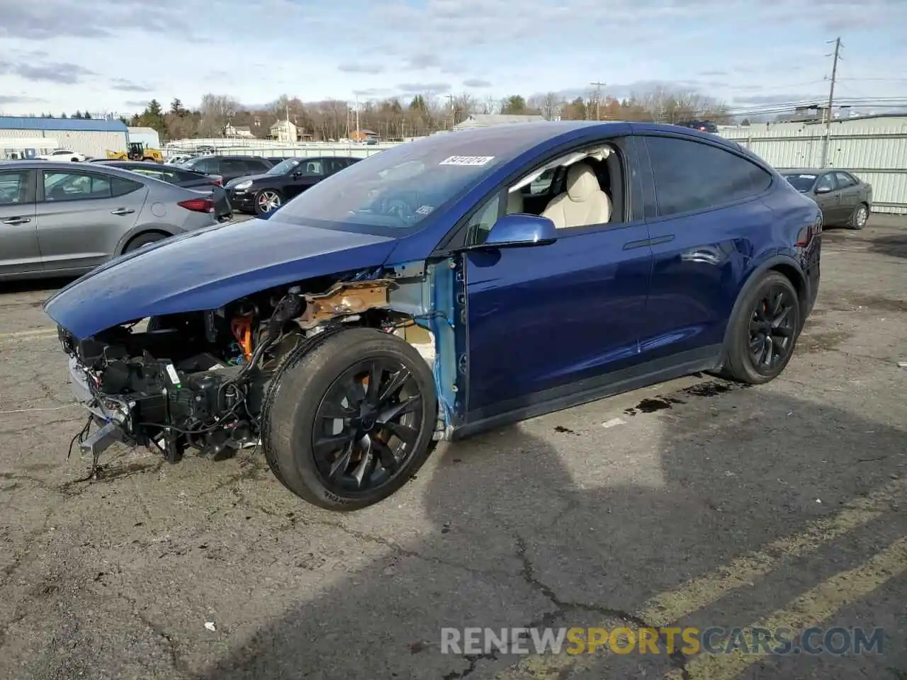 1 Photograph of a damaged car 7SAXCBE50PF395446 TESLA MODEL X 2023