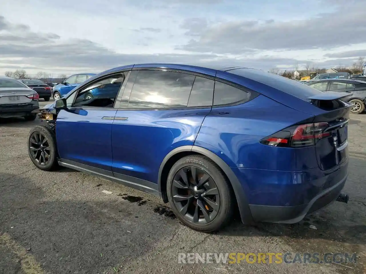 2 Photograph of a damaged car 7SAXCBE50PF395446 TESLA MODEL X 2023