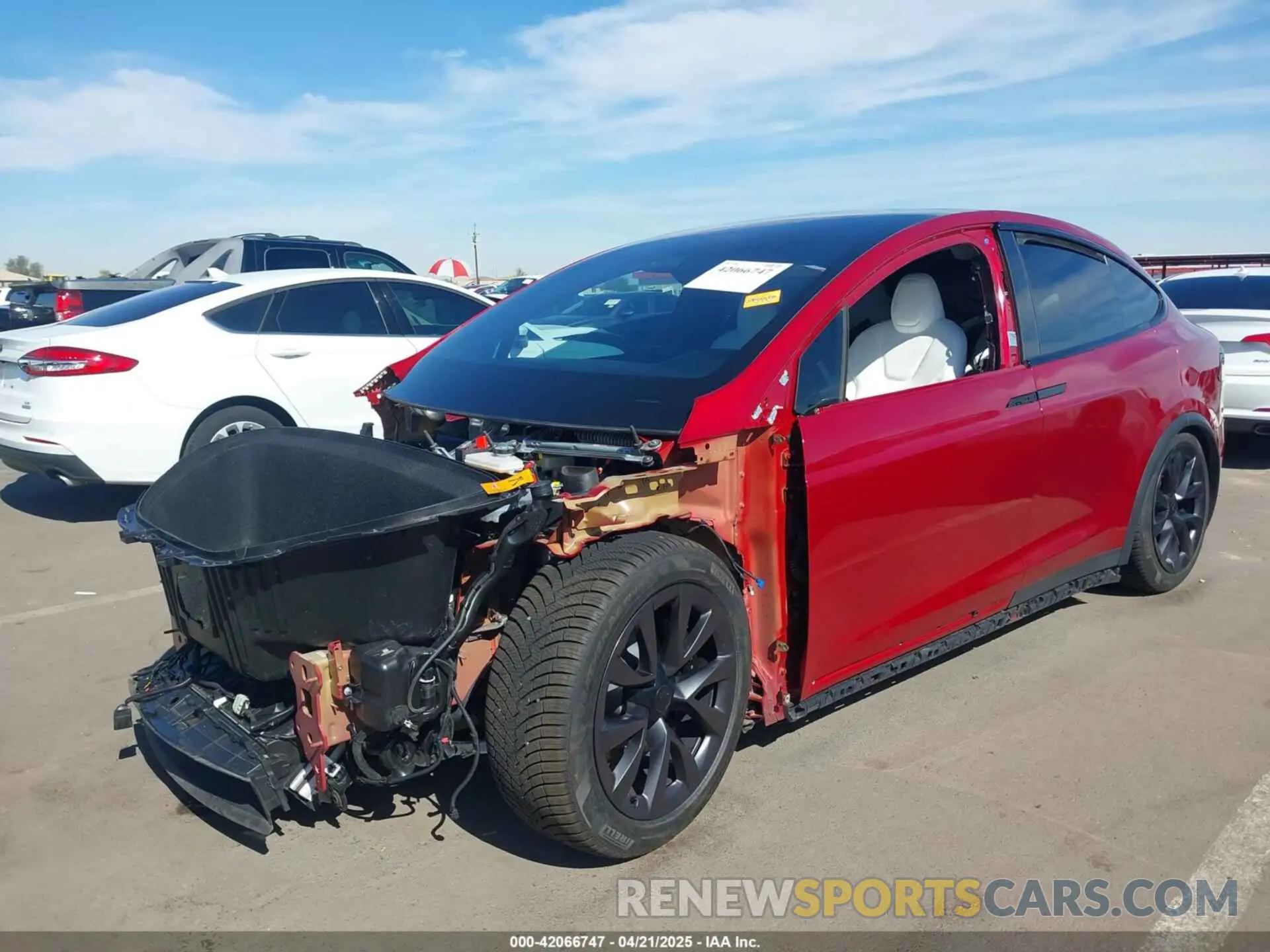 2 Photograph of a damaged car 7SAXCBE52PF416278 TESLA MODEL X 2023