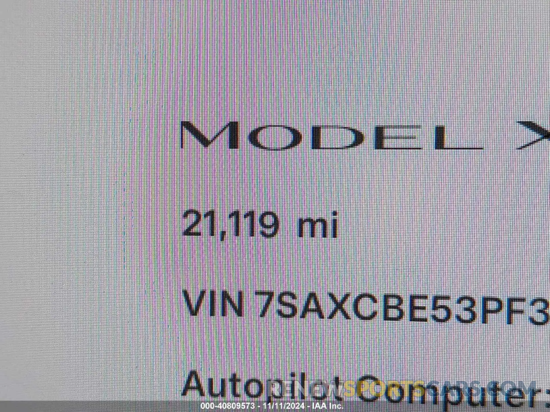 16 Photograph of a damaged car 7SAXCBE53PF378415 TESLA MODEL X 2023