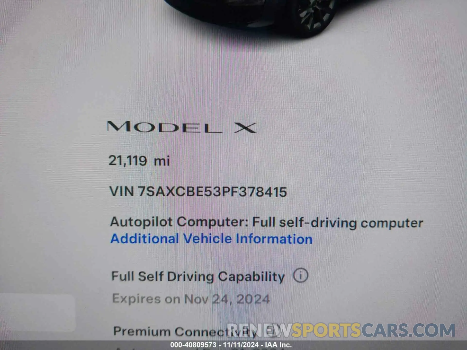 7 Photograph of a damaged car 7SAXCBE53PF378415 TESLA MODEL X 2023