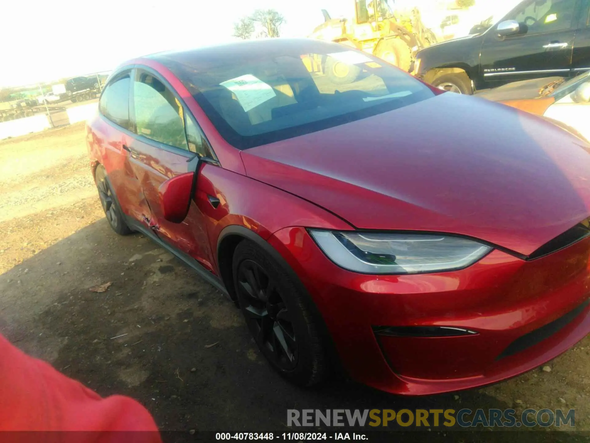 1 Photograph of a damaged car 7SAXCBE55PF416355 TESLA MODEL X 2023