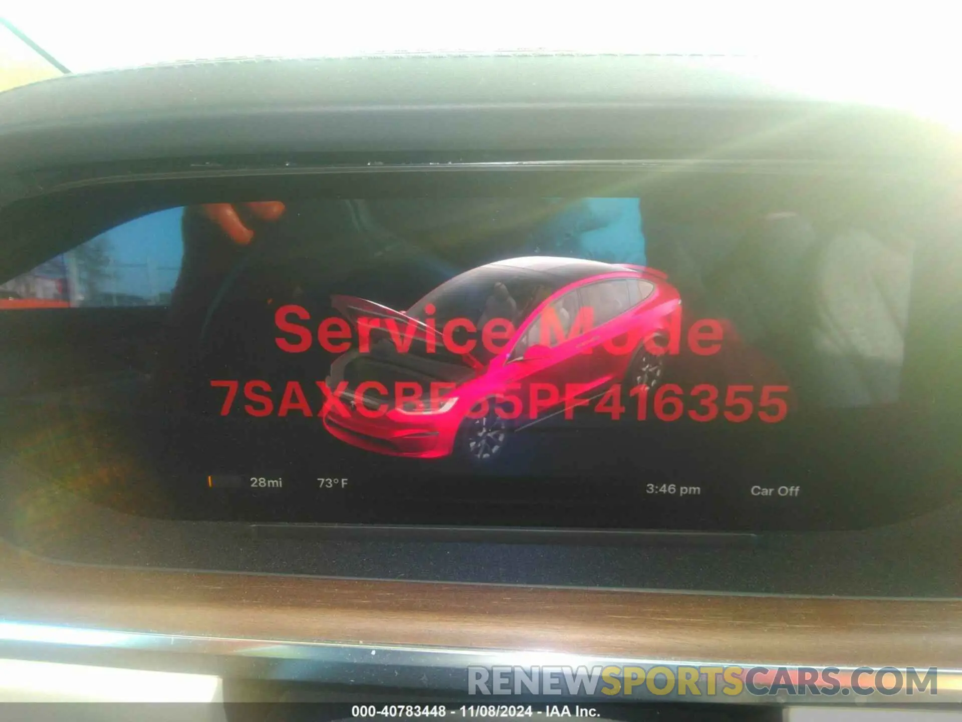 7 Photograph of a damaged car 7SAXCBE55PF416355 TESLA MODEL X 2023
