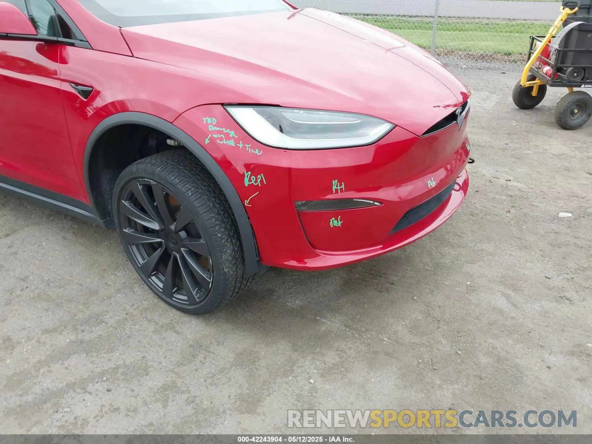 23 Photograph of a damaged car 7SAXCBE56PF368087 TESLA MODEL X 2023