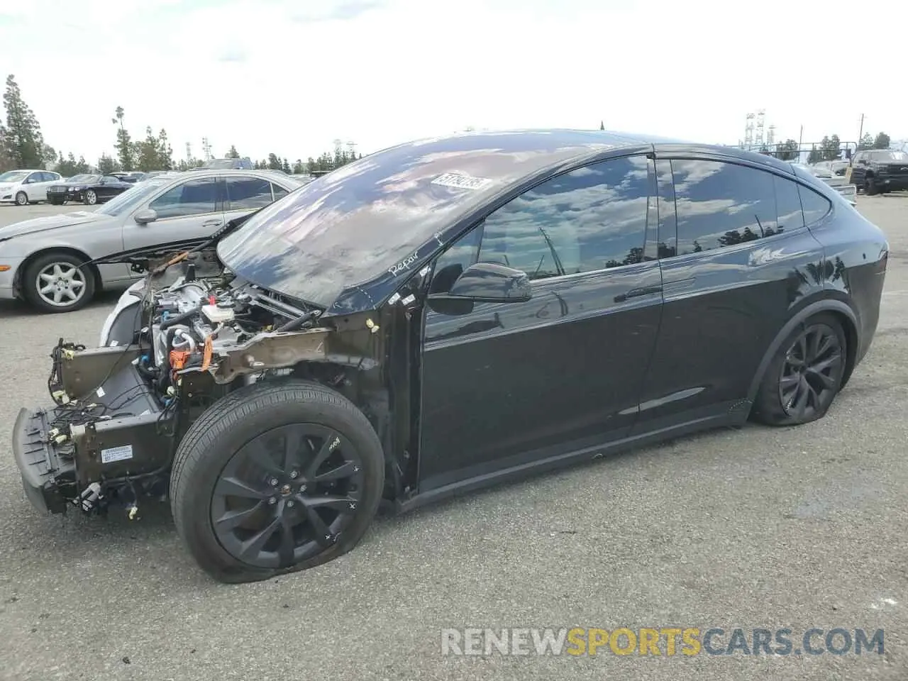 1 Photograph of a damaged car 7SAXCBE56PF425582 TESLA MODEL X 2023
