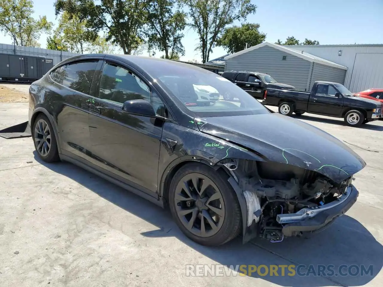 4 Photograph of a damaged car 7SAXCBE59PF377642 TESLA MODEL X 2023