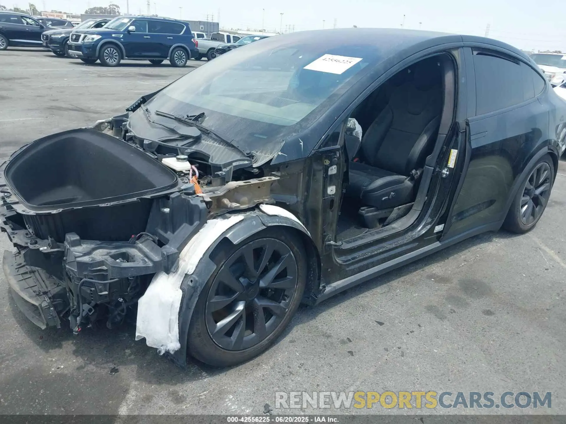 2 Photograph of a damaged car 7SAXCBE59PF395428 TESLA MODEL X 2023