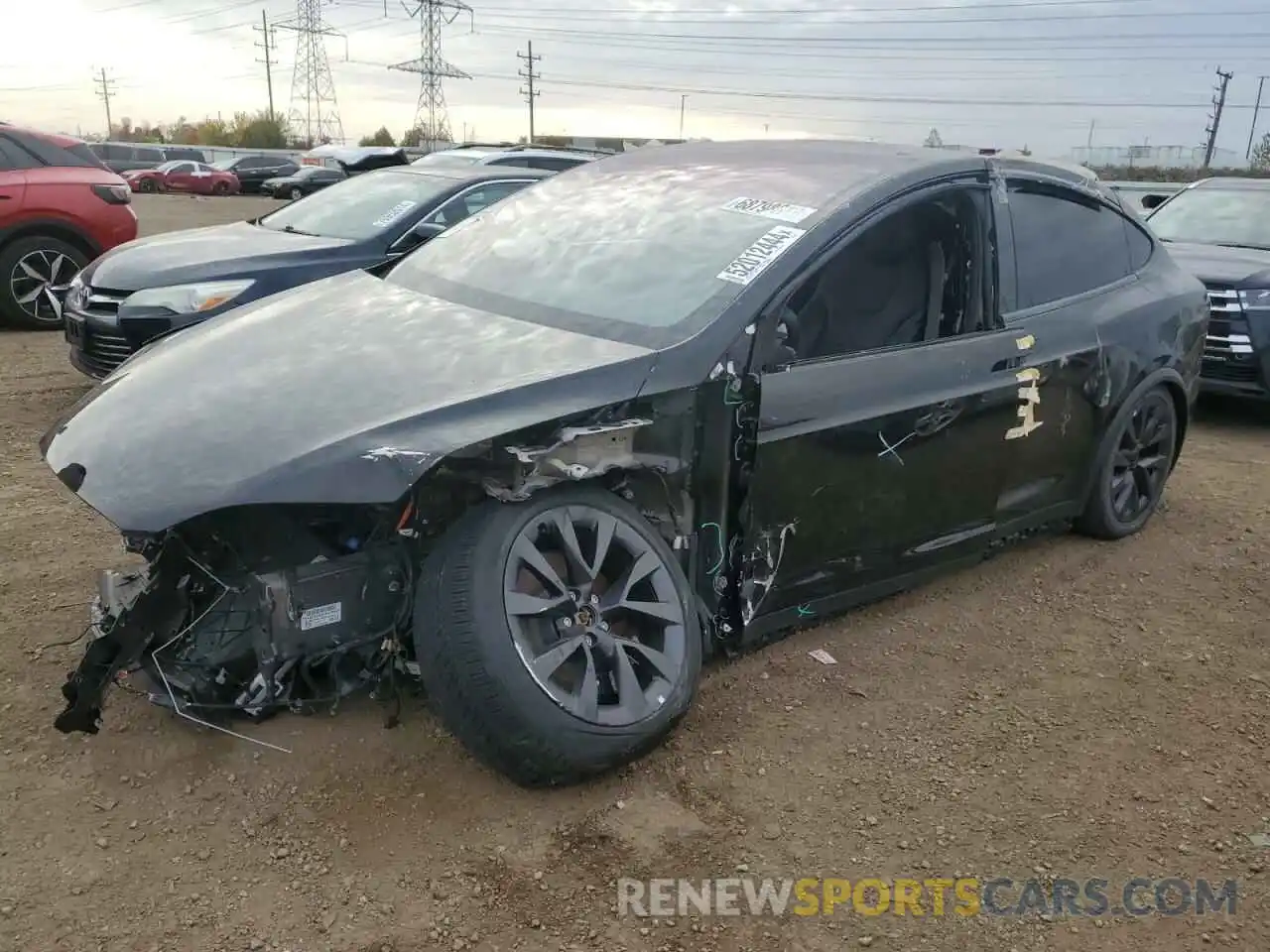 1 Photograph of a damaged car 7SAXCBE5XPF377102 TESLA MODEL X 2023