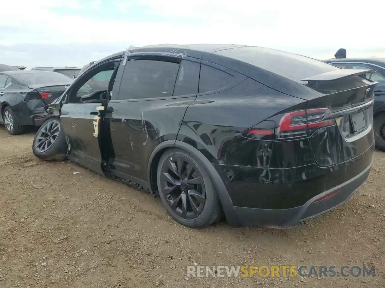 2 Photograph of a damaged car 7SAXCBE5XPF377102 TESLA MODEL X 2023