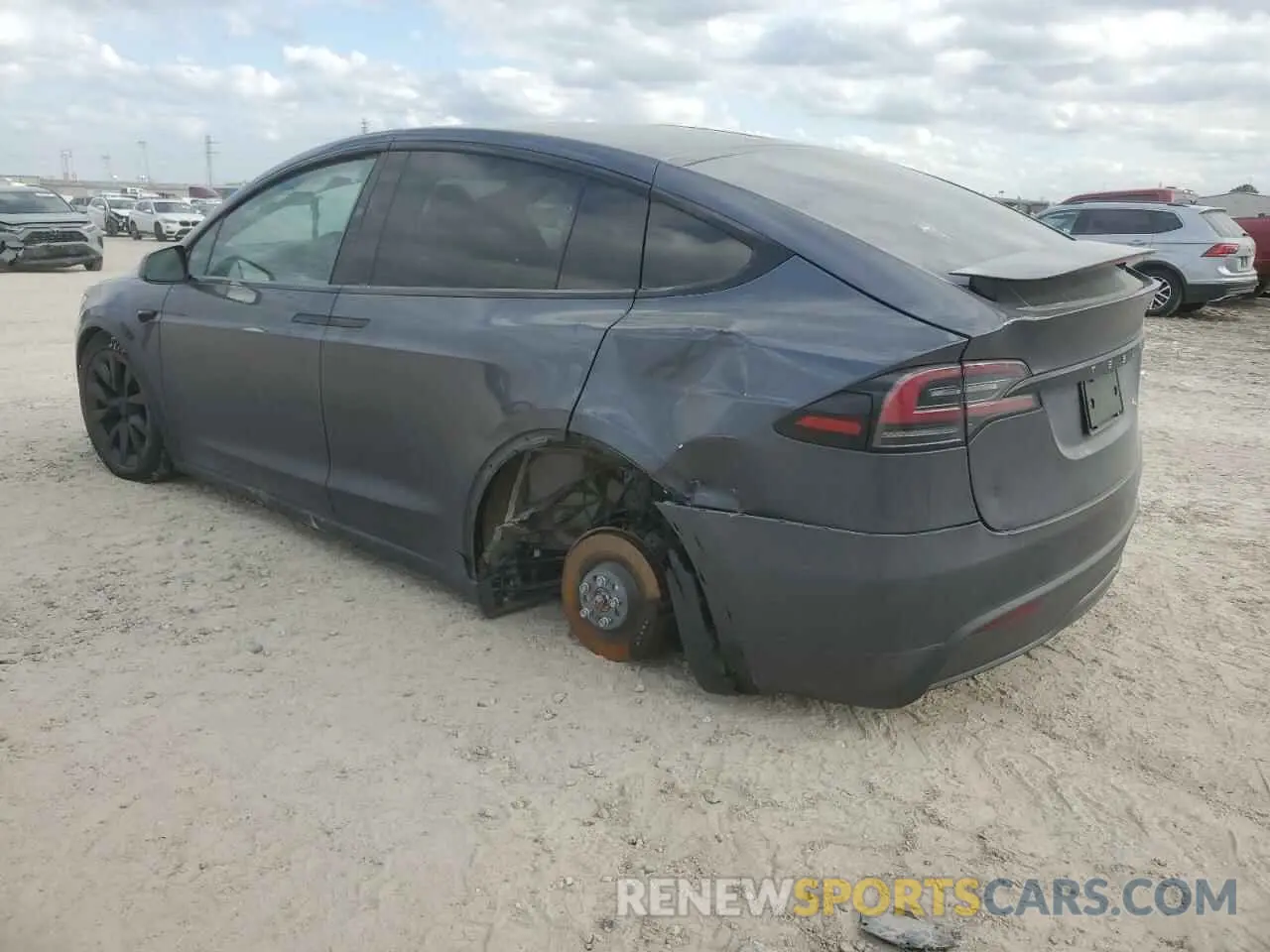 2 Photograph of a damaged car 7SAXCBE5XPF399262 TESLA MODEL X 2023