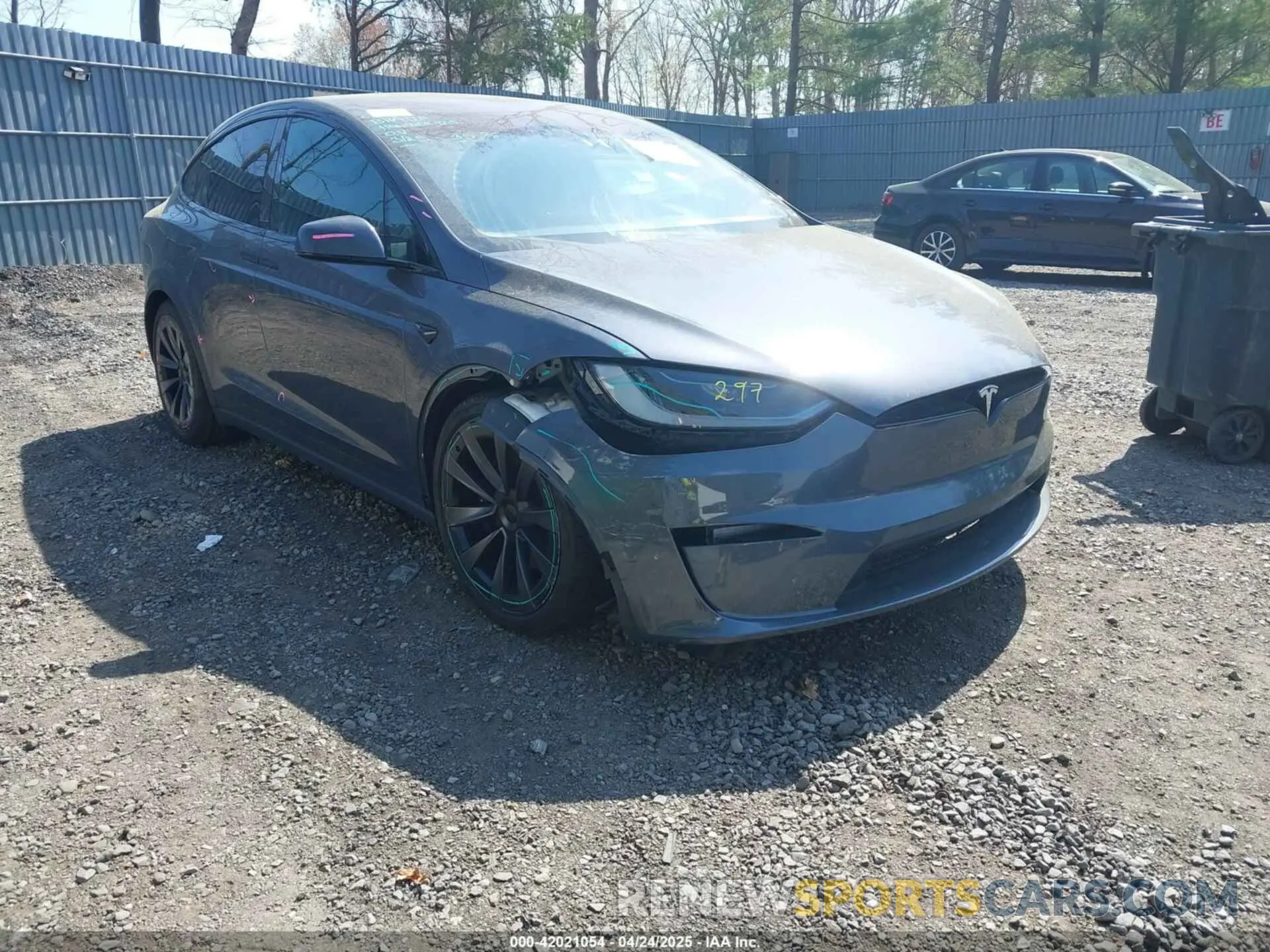 1 Photograph of a damaged car 7SAXCBE5XPF414293 TESLA MODEL X 2023
