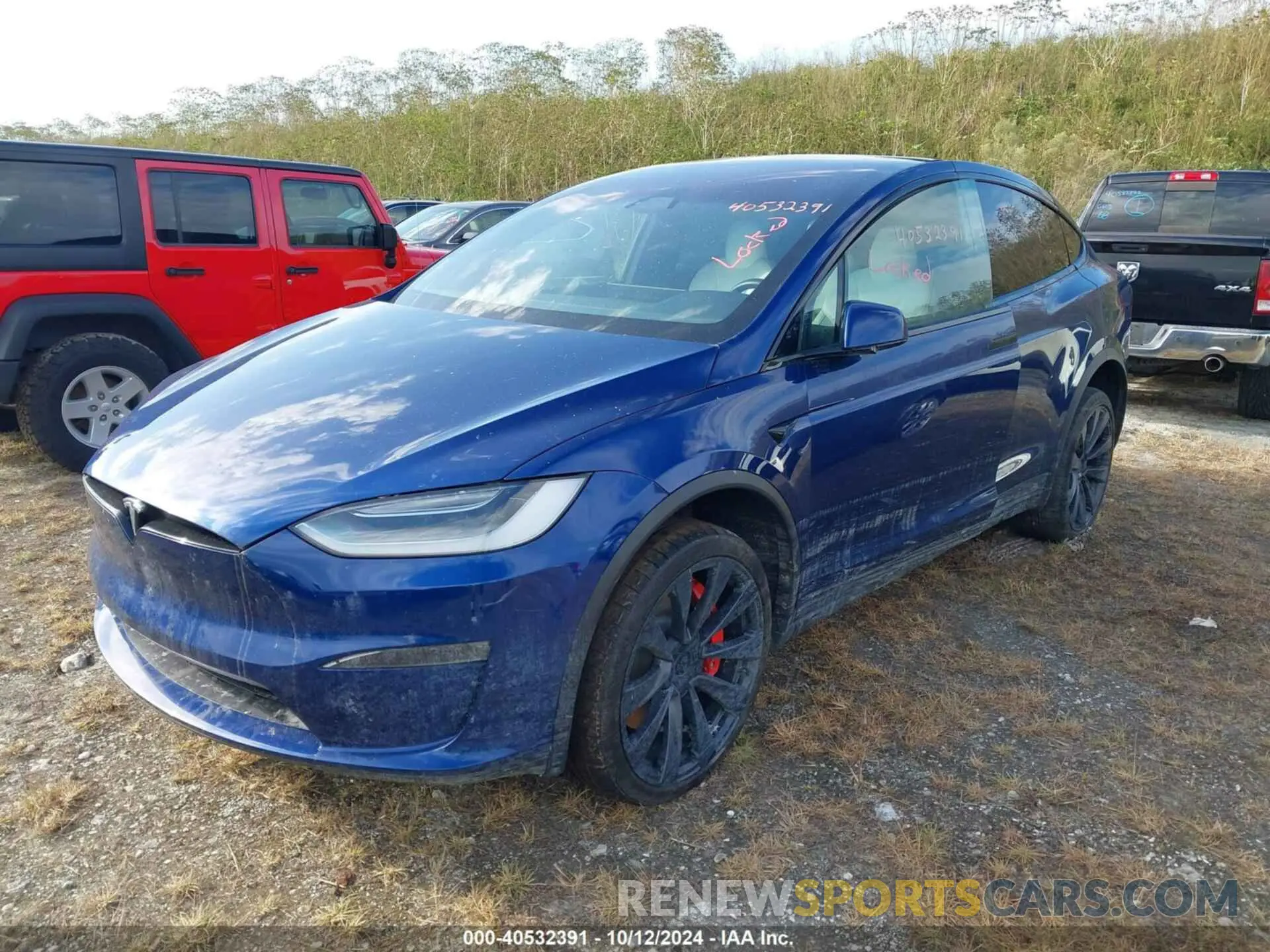 2 Photograph of a damaged car 7SAXCBE60PF386982 TESLA MODEL X 2023