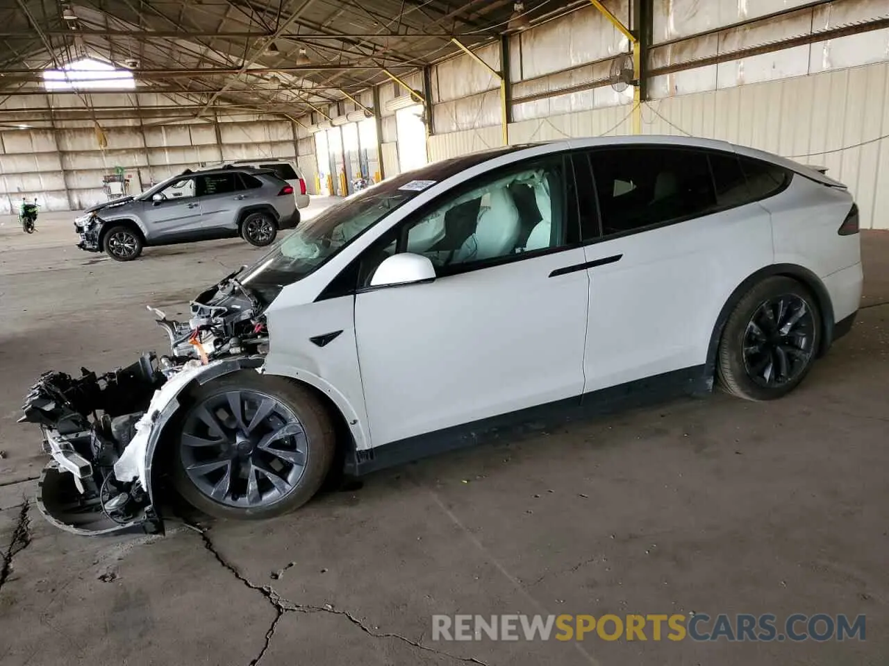 1 Photograph of a damaged car 7SAXCBE61PF375022 TESLA MODEL X 2023