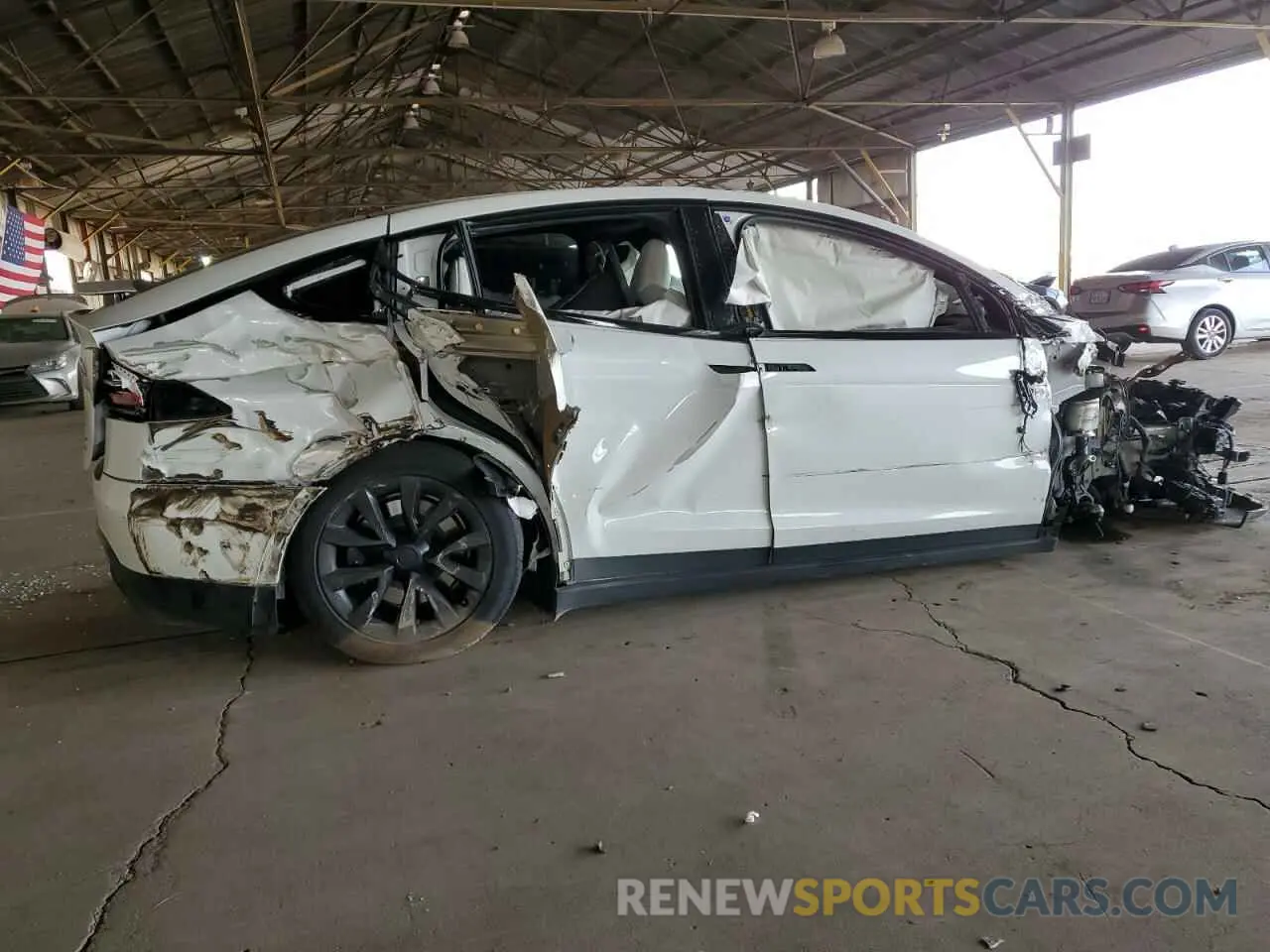 3 Photograph of a damaged car 7SAXCBE61PF375022 TESLA MODEL X 2023