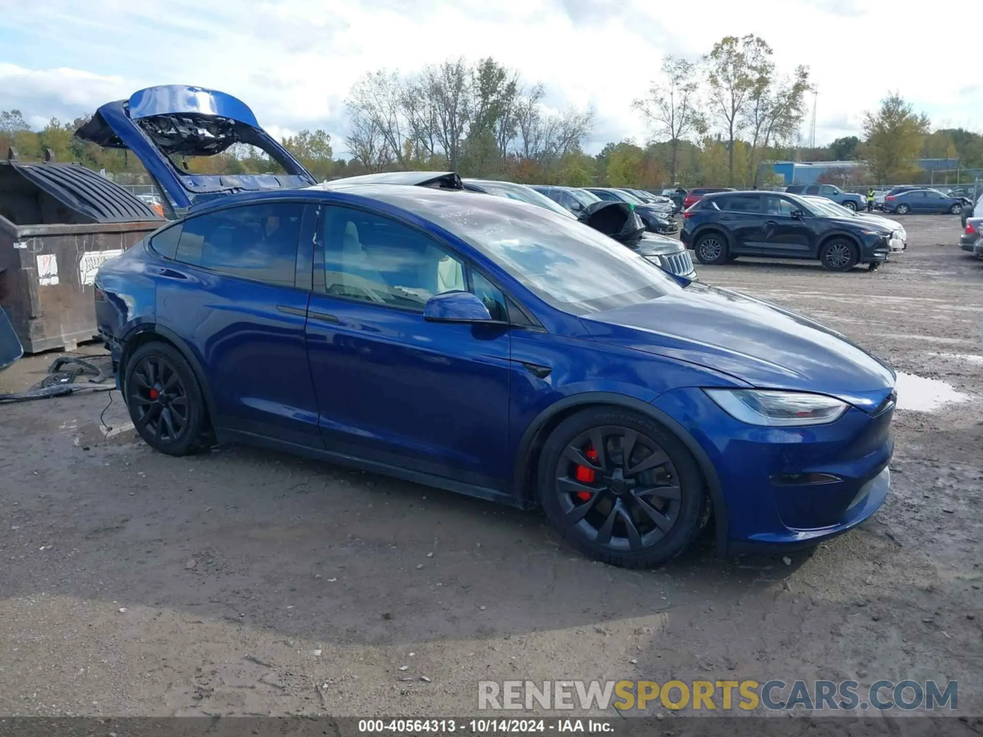 1 Photograph of a damaged car 7SAXCBE61PF418340 TESLA MODEL X 2023