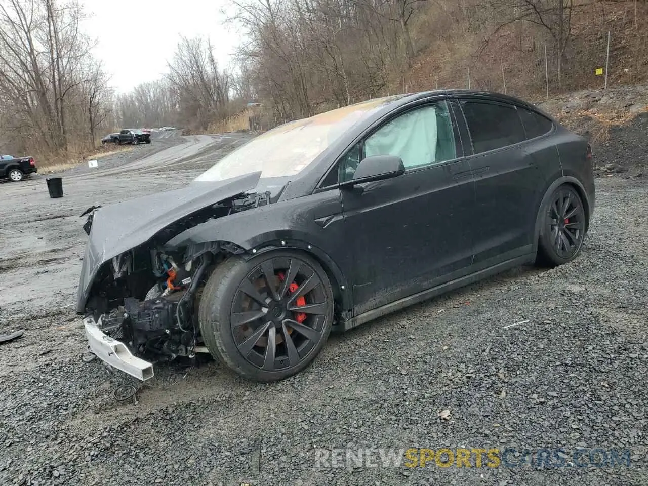 1 Photograph of a damaged car 7SAXCBE62PF407993 TESLA MODEL X 2023