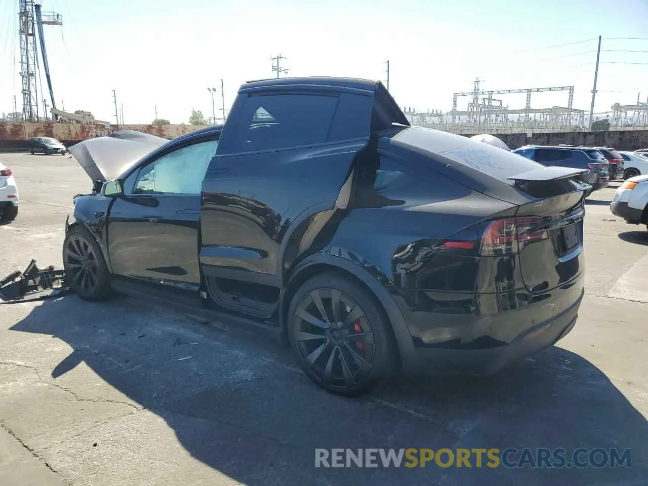2 Photograph of a damaged car 7SAXCBE63PF401720 TESLA MODEL X 2023