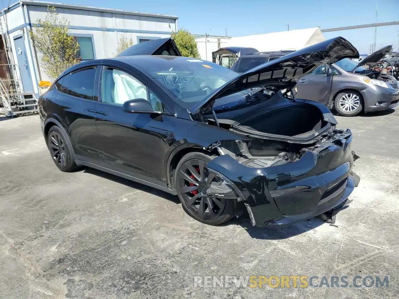 4 Photograph of a damaged car 7SAXCBE63PF401720 TESLA MODEL X 2023