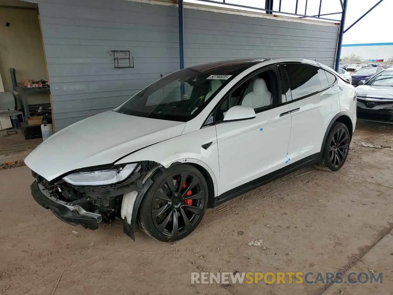 1 Photograph of a damaged car 7SAXCBE64PF405369 TESLA MODEL X 2023