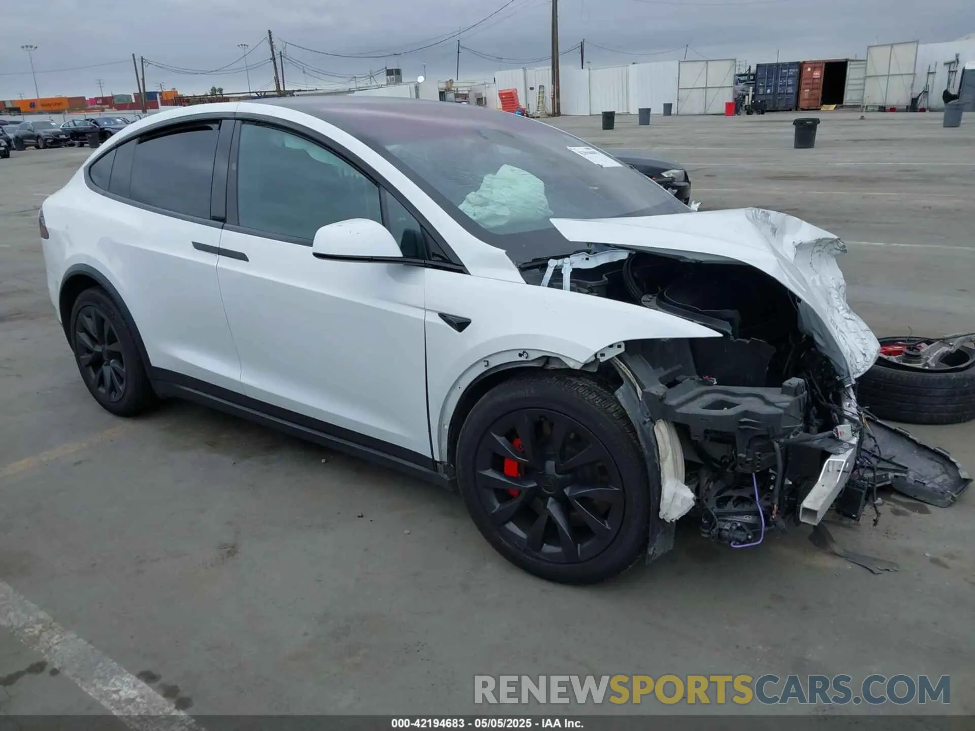 1 Photograph of a damaged car 7SAXCBE65PF400262 TESLA MODEL X 2023