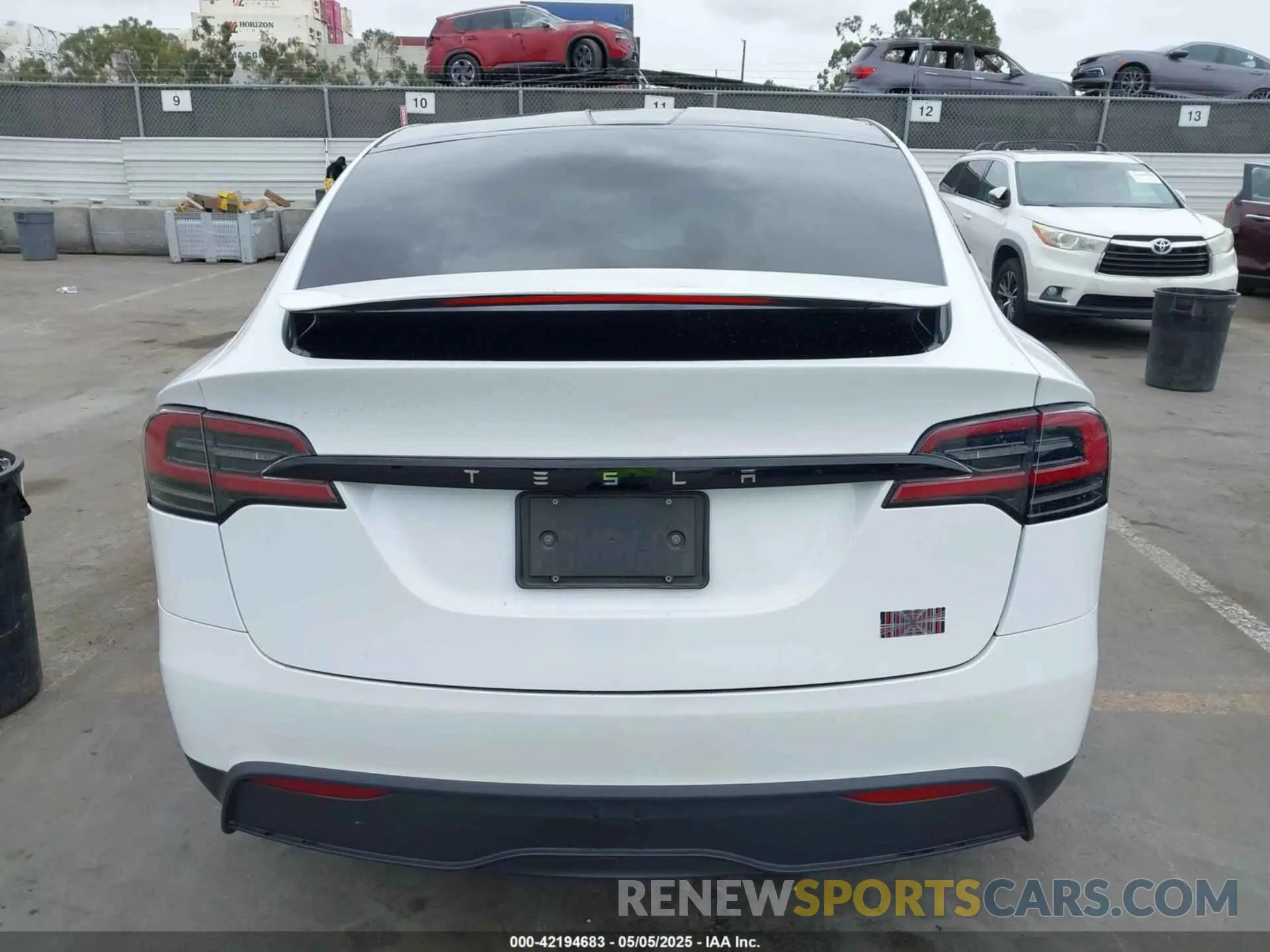 16 Photograph of a damaged car 7SAXCBE65PF400262 TESLA MODEL X 2023