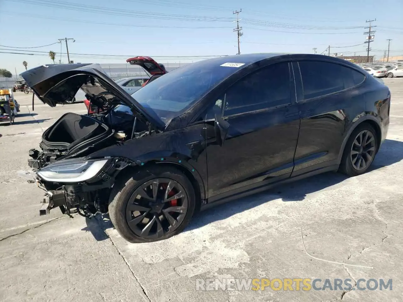 1 Photograph of a damaged car 7SAXCBE67PF387899 TESLA MODEL X 2023