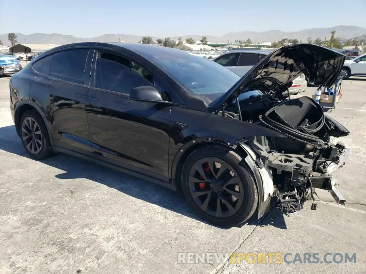4 Photograph of a damaged car 7SAXCBE67PF387899 TESLA MODEL X 2023