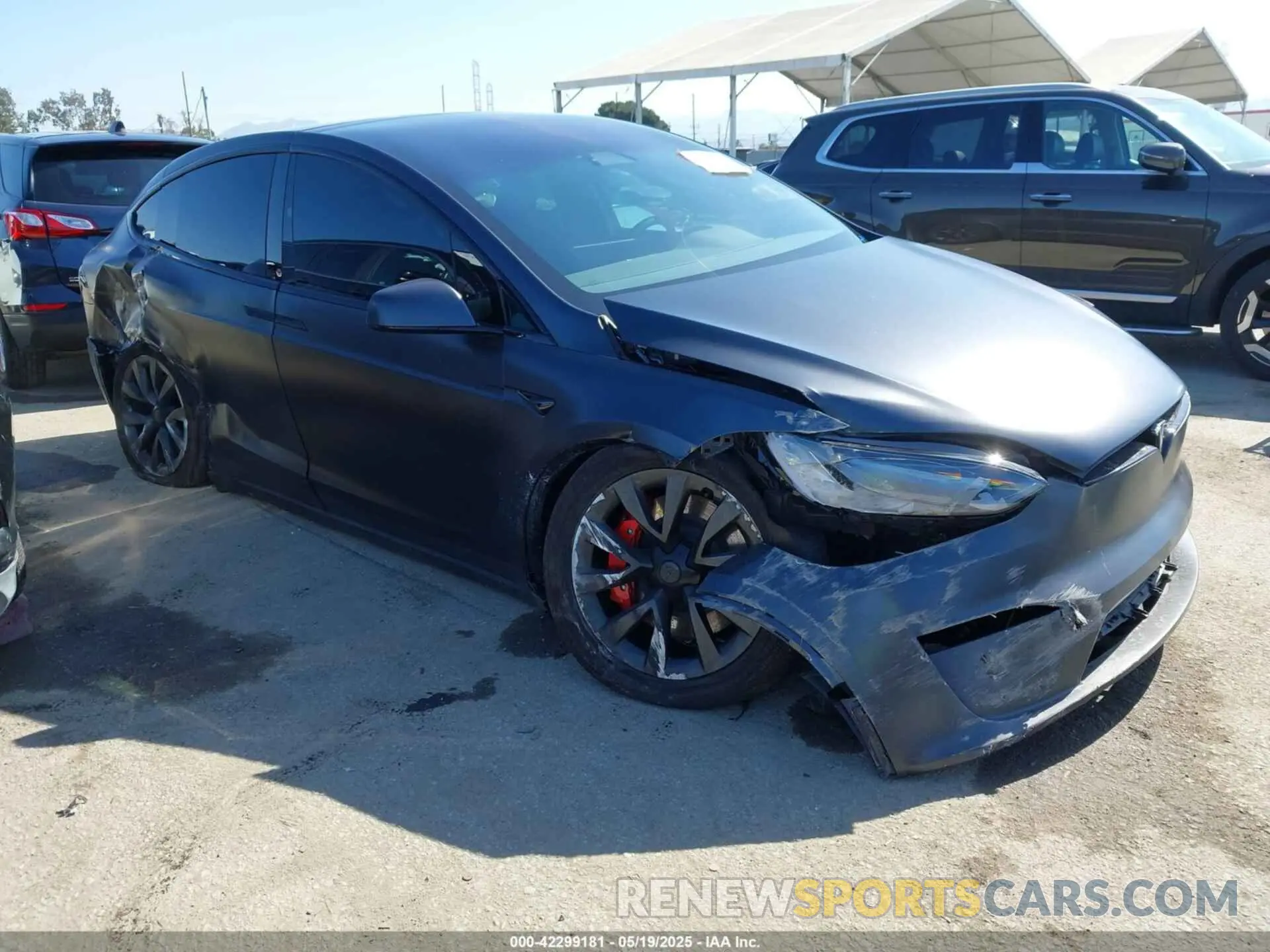 1 Photograph of a damaged car 7SAXCBE67PF429746 TESLA MODEL X 2023