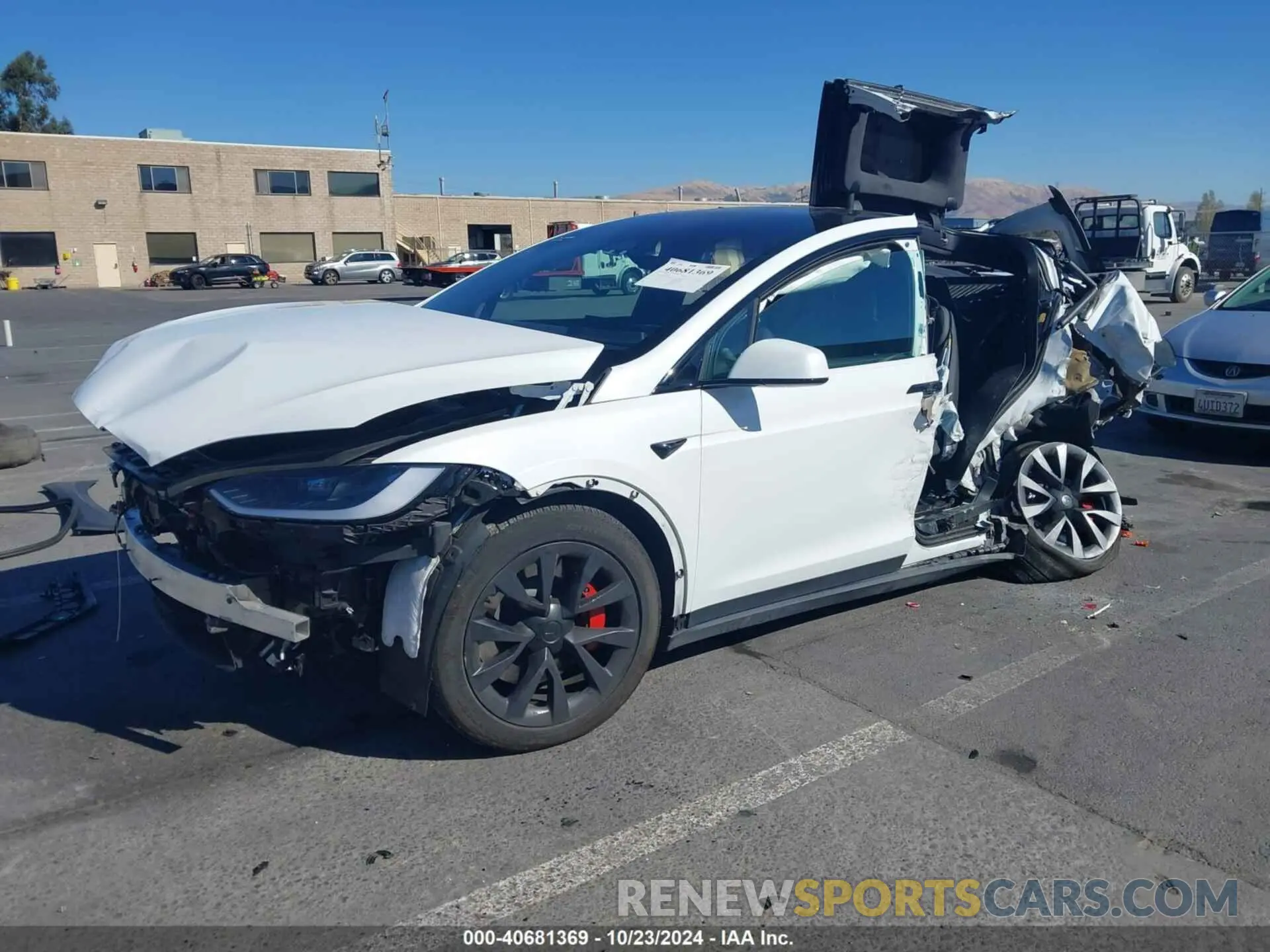 2 Photograph of a damaged car 7SAXCBE69PF410115 TESLA MODEL X 2023