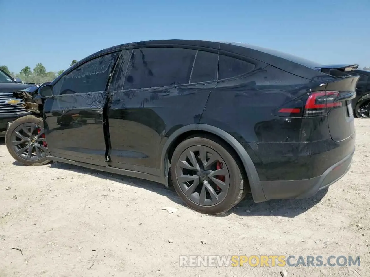 2 Photograph of a damaged car 7SAXCBE69PF425908 TESLA MODEL X 2023