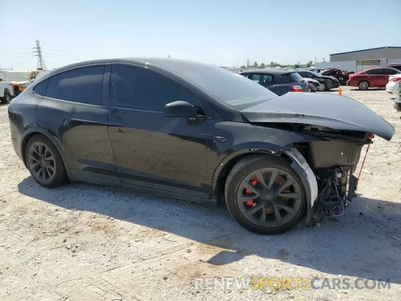 4 Photograph of a damaged car 7SAXCBE69PF425908 TESLA MODEL X 2023