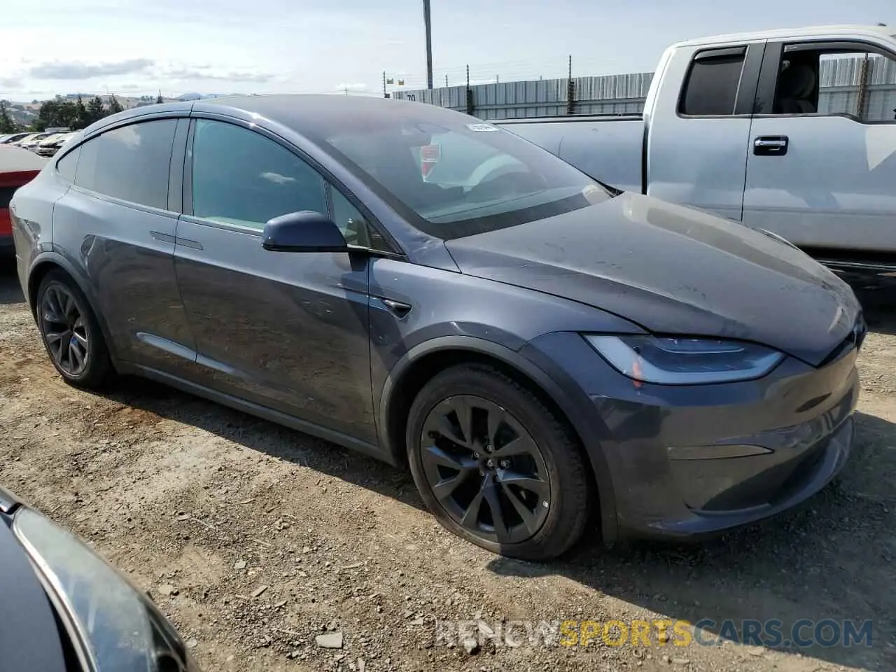 4 Photograph of a damaged car 7SAXCBE6XPF373186 TESLA MODEL X 2023