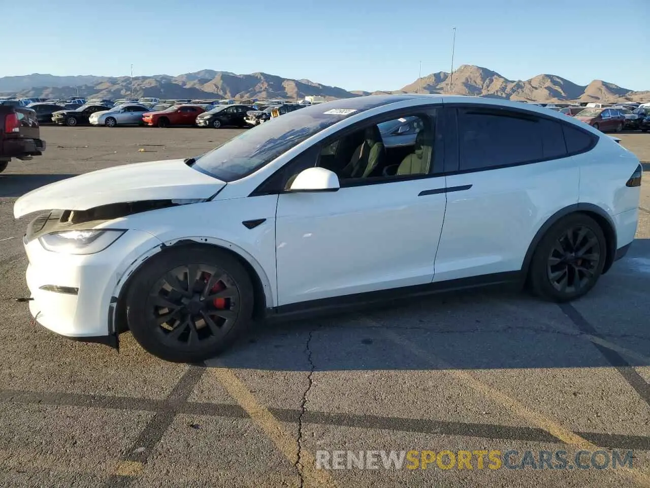1 Photograph of a damaged car 7SAXCBE6XPF395804 TESLA MODEL X 2023