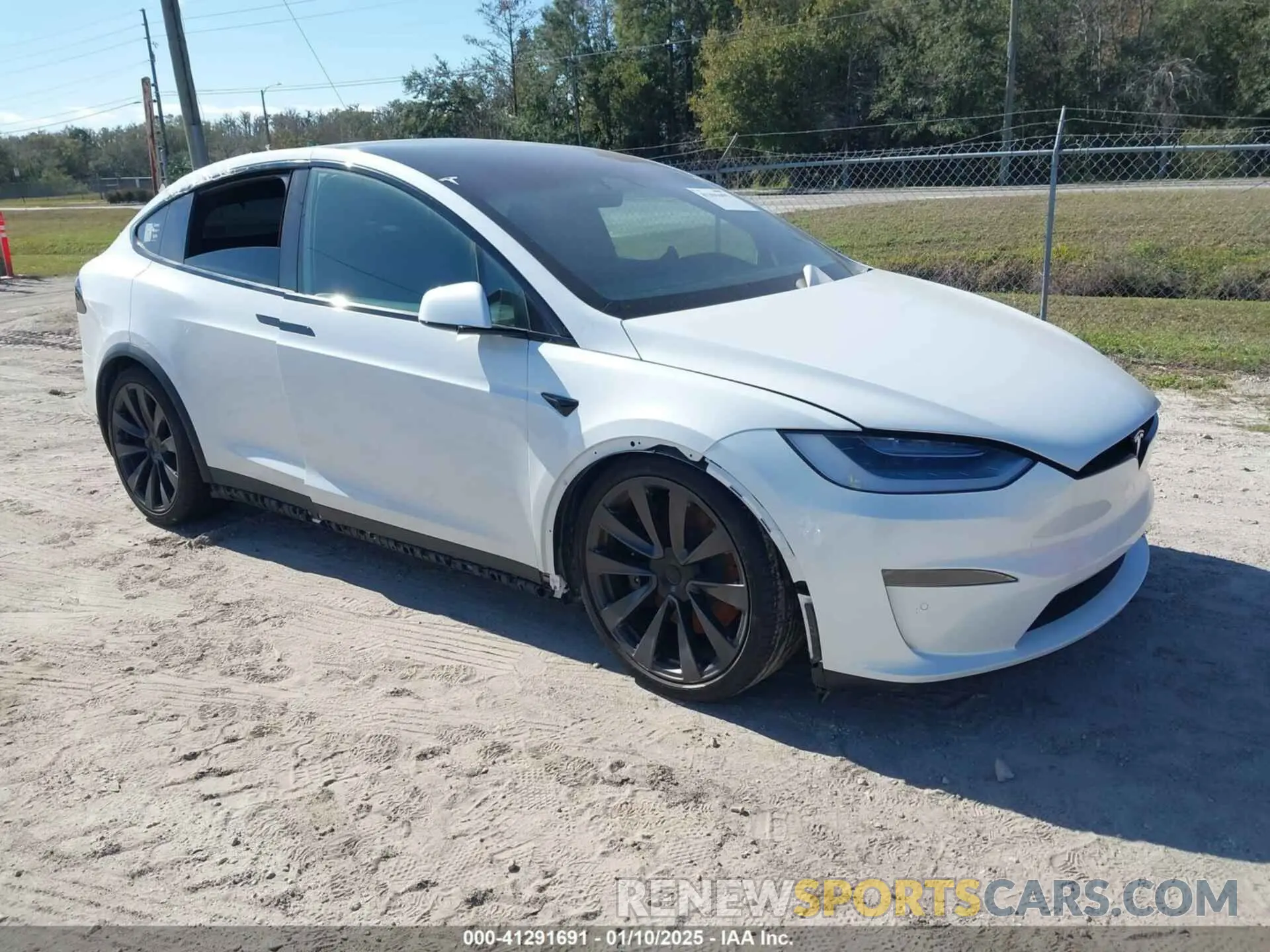 1 Photograph of a damaged car 7SAXCDE50PF381719 TESLA MODEL X 2023