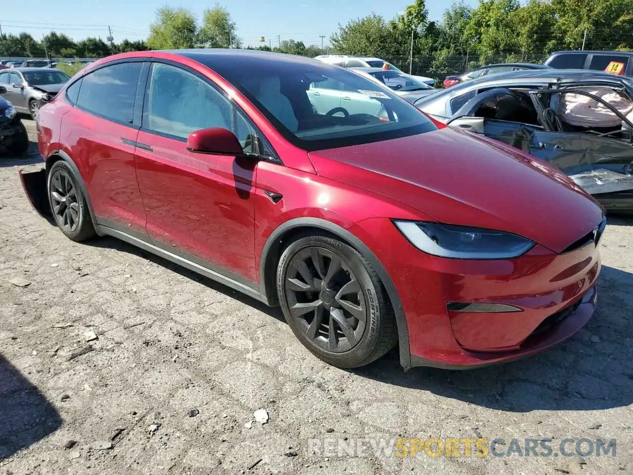 4 Photograph of a damaged car 7SAXCDE50PF405873 TESLA MODEL X 2023