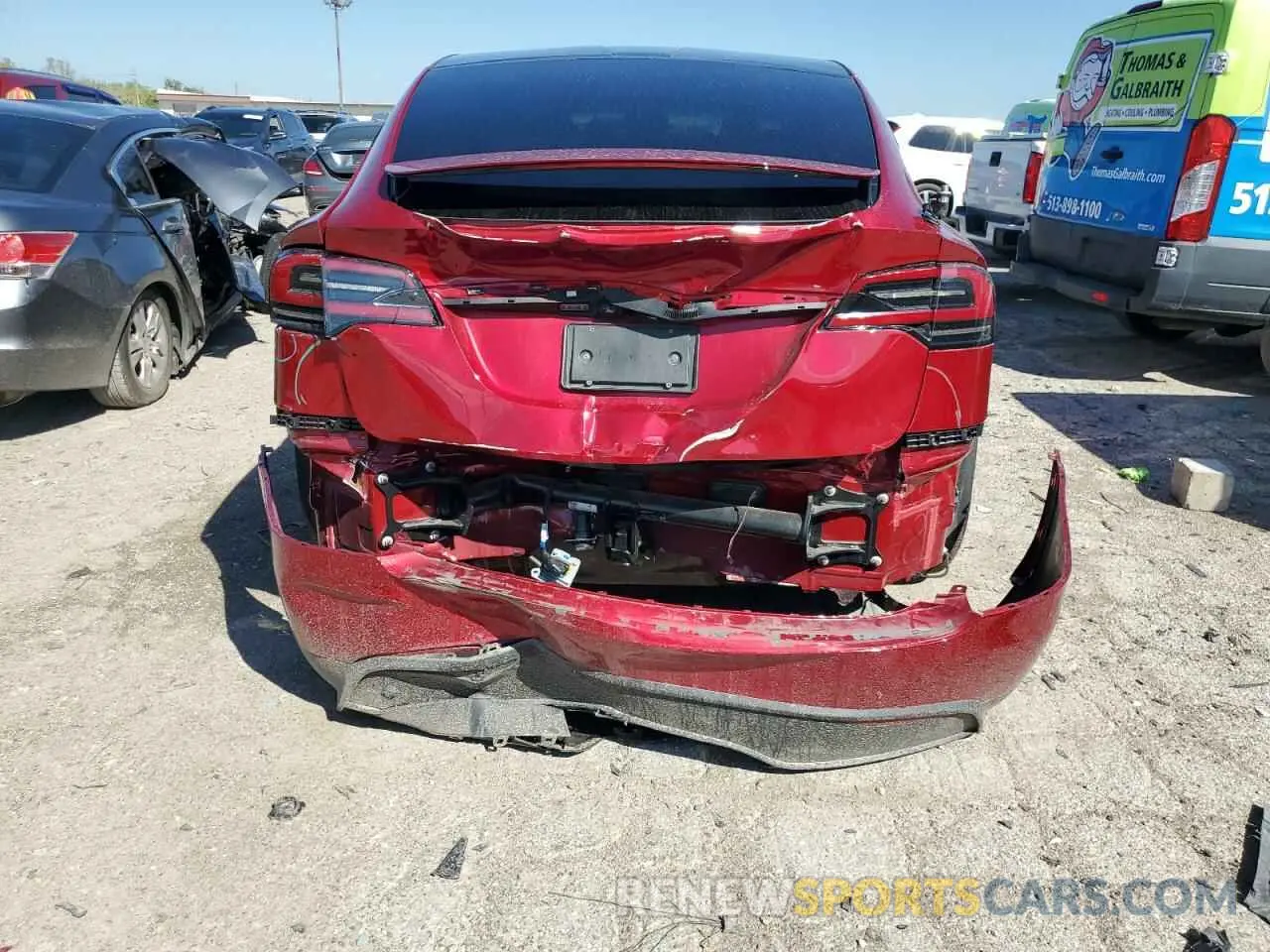 6 Photograph of a damaged car 7SAXCDE50PF405873 TESLA MODEL X 2023