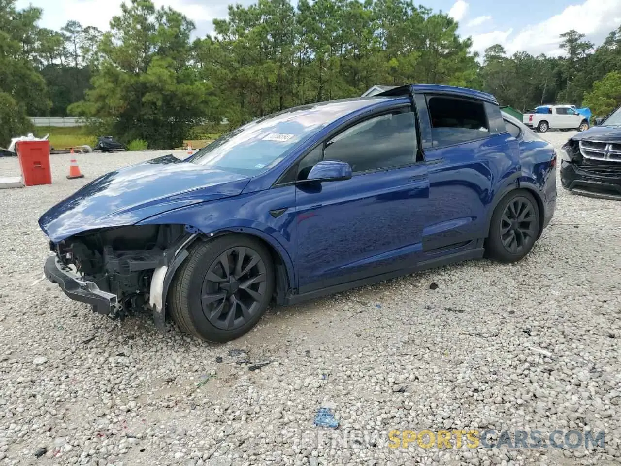 1 Photograph of a damaged car 7SAXCDE50PF417358 TESLA MODEL X 2023