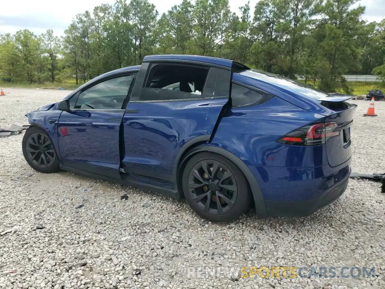 2 Photograph of a damaged car 7SAXCDE50PF417358 TESLA MODEL X 2023
