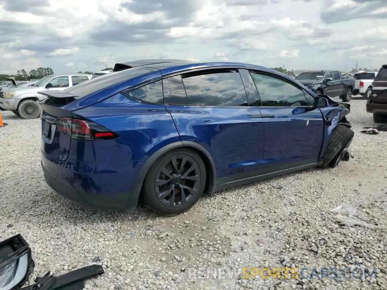 3 Photograph of a damaged car 7SAXCDE50PF417358 TESLA MODEL X 2023