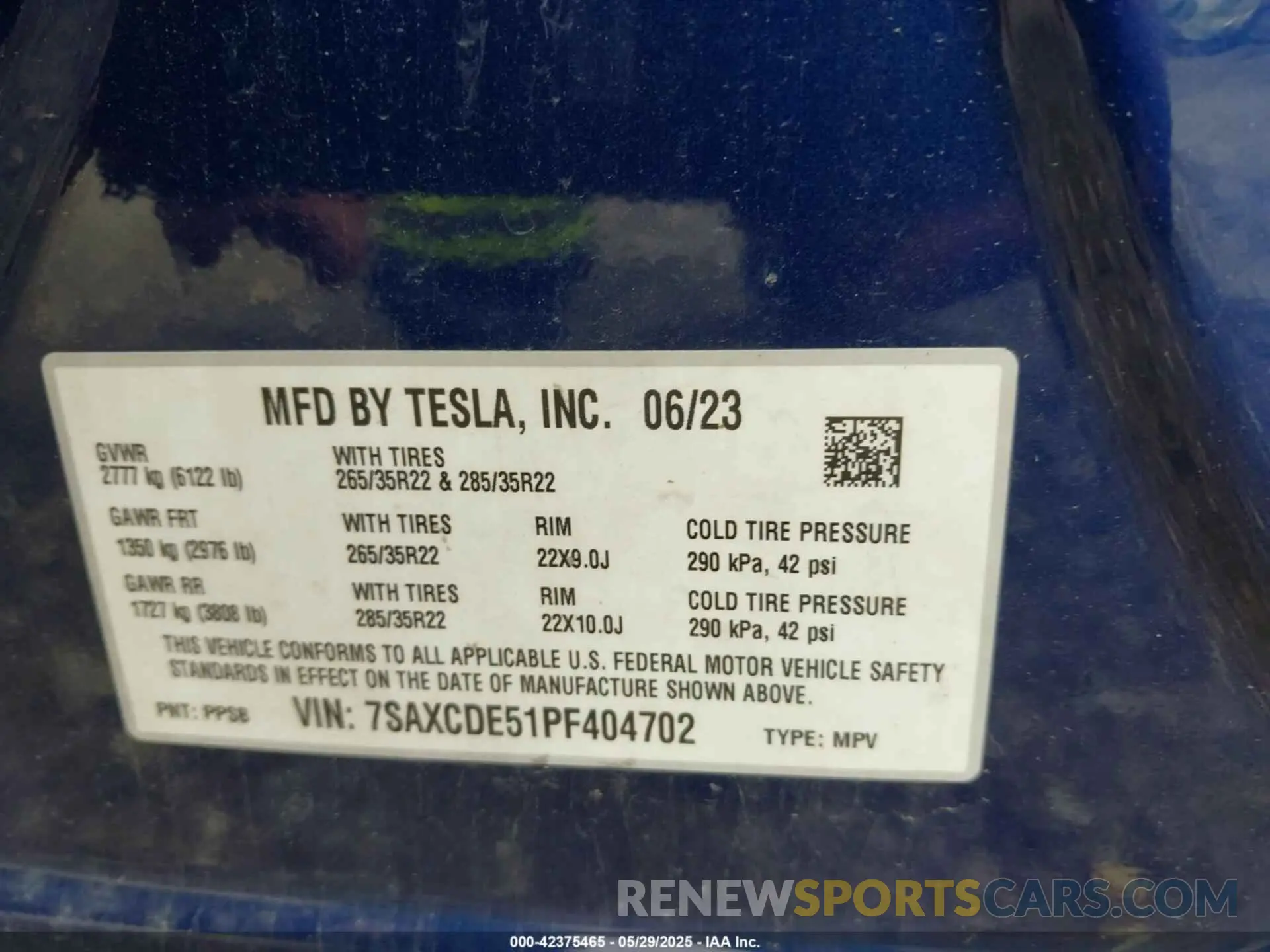 9 Photograph of a damaged car 7SAXCDE51PF404702 TESLA MODEL X 2023
