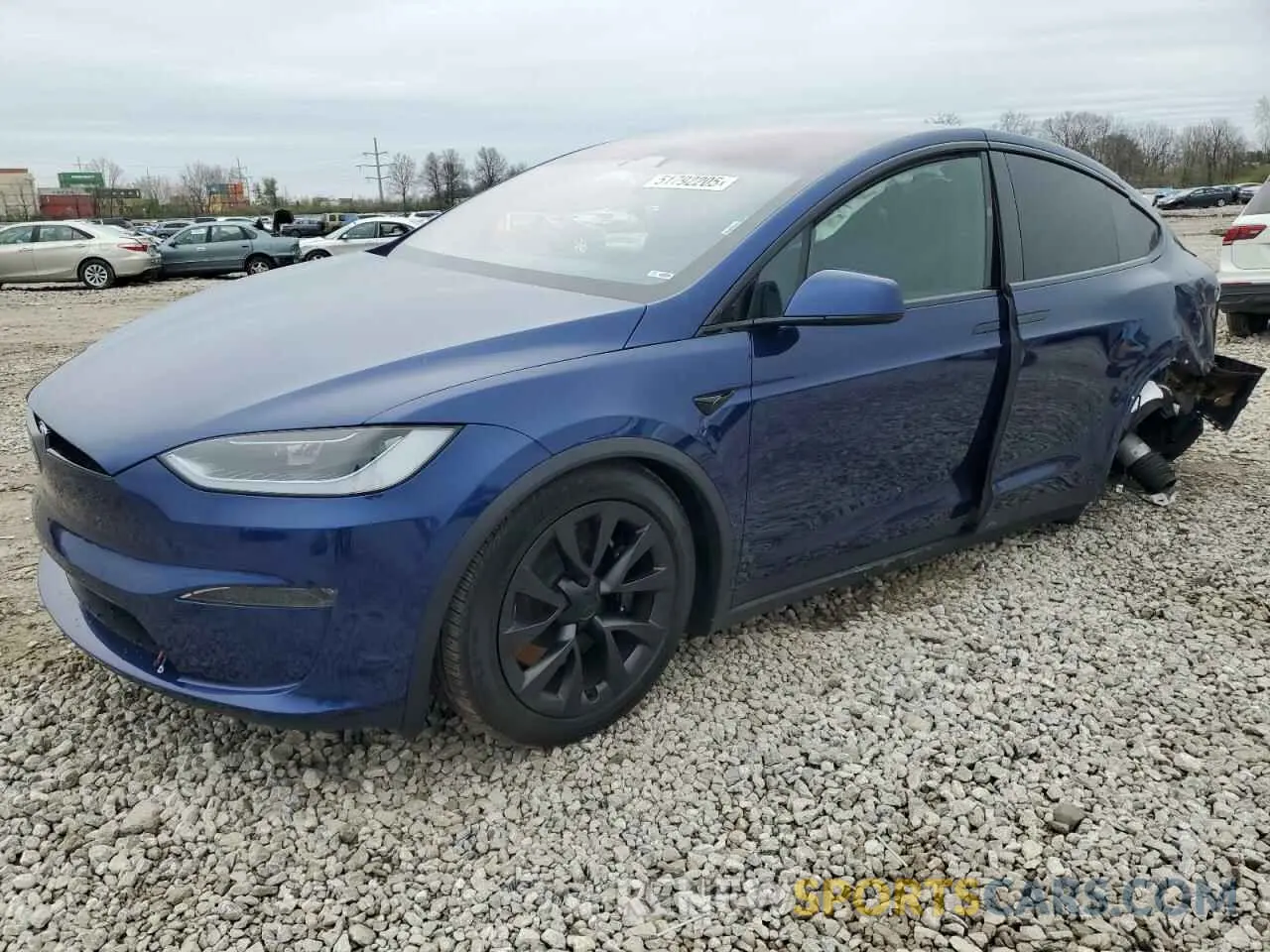 1 Photograph of a damaged car 7SAXCDE51PF415778 TESLA MODEL X 2023