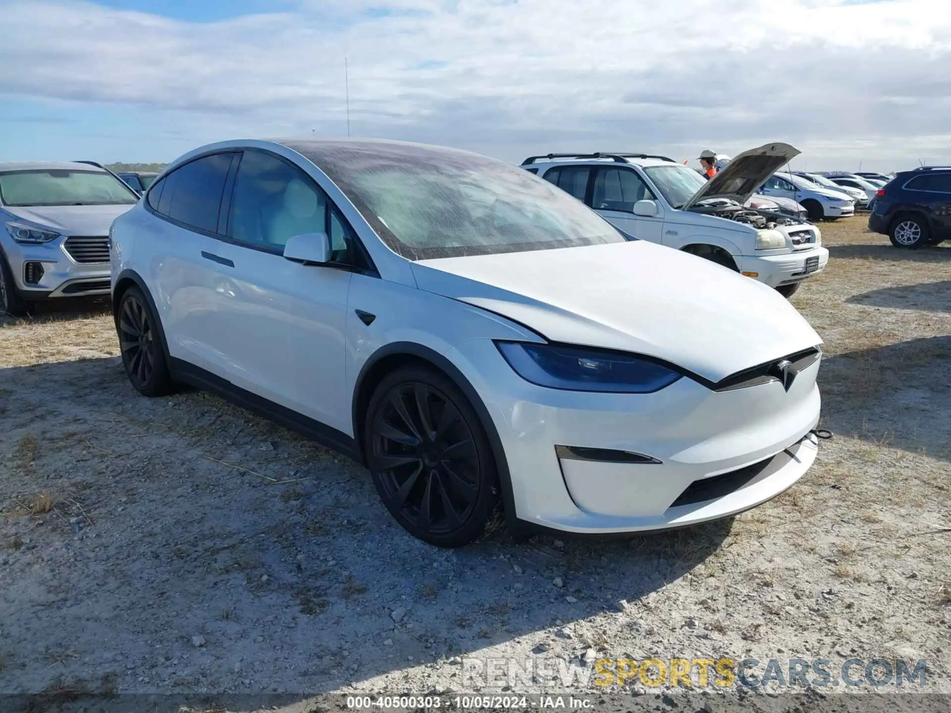 1 Photograph of a damaged car 7SAXCDE51PF424917 TESLA MODEL X 2023