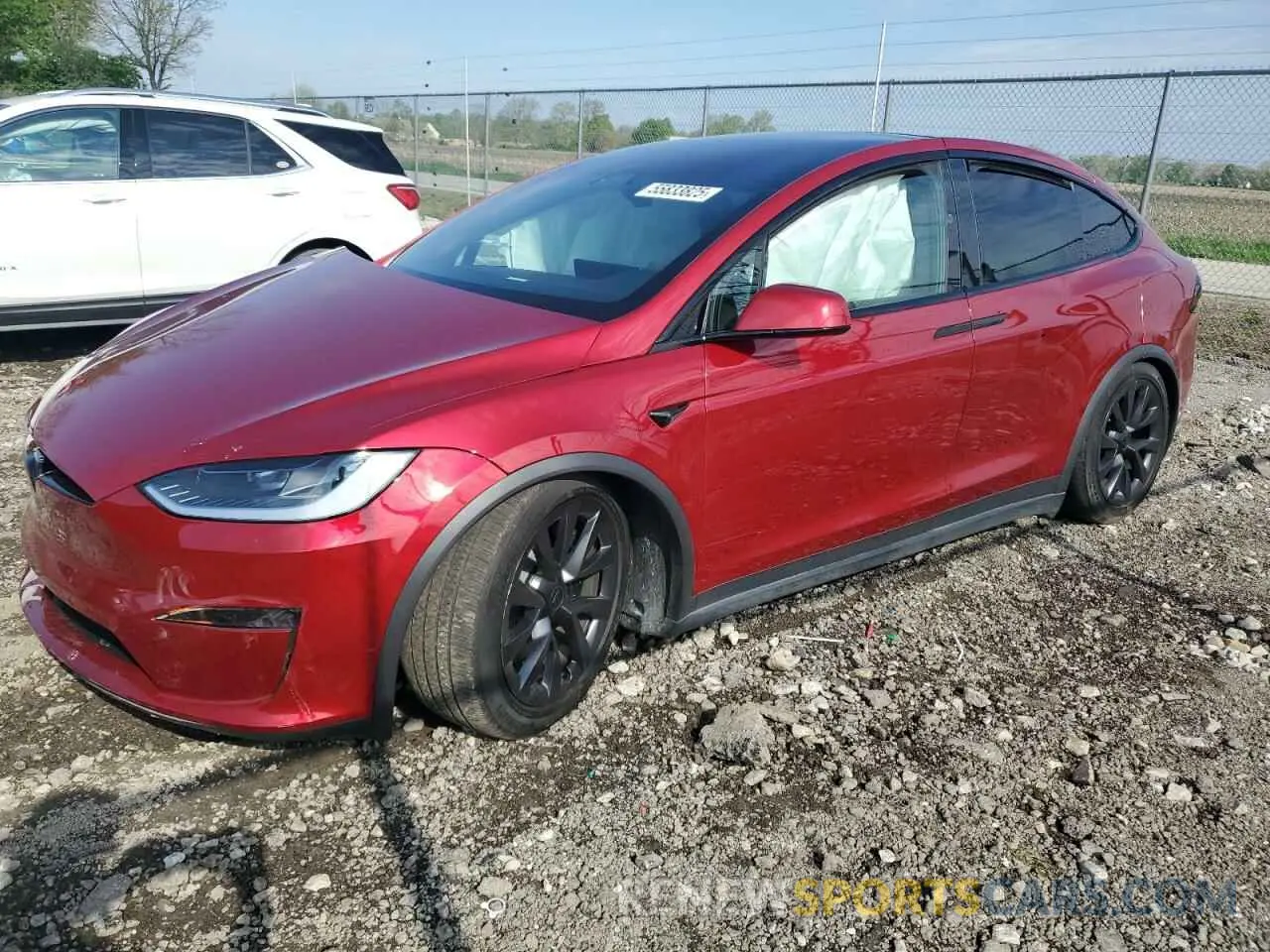 1 Photograph of a damaged car 7SAXCDE52PF431276 TESLA MODEL X 2023