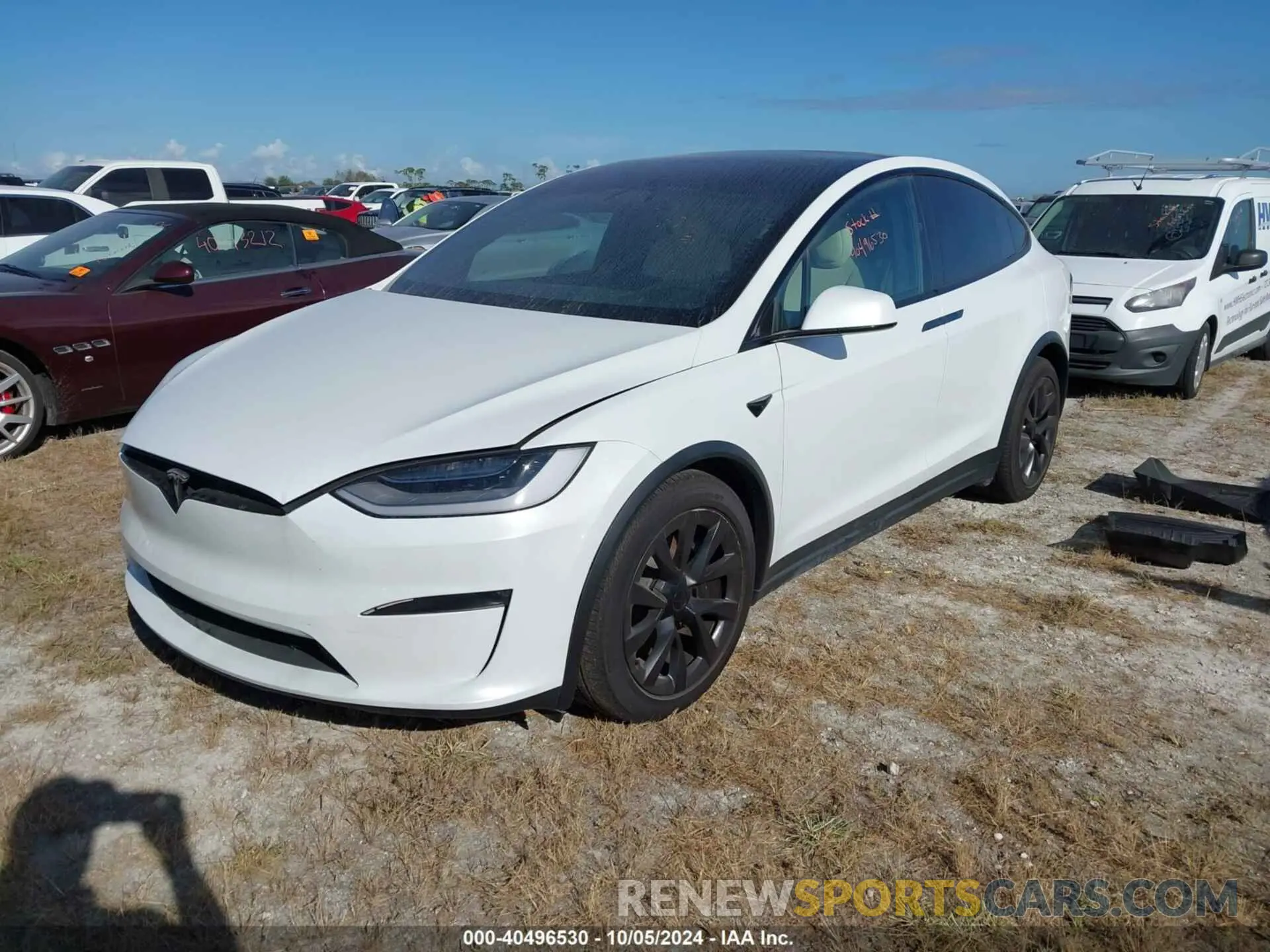 2 Photograph of a damaged car 7SAXCDE53PF400103 TESLA MODEL X 2023