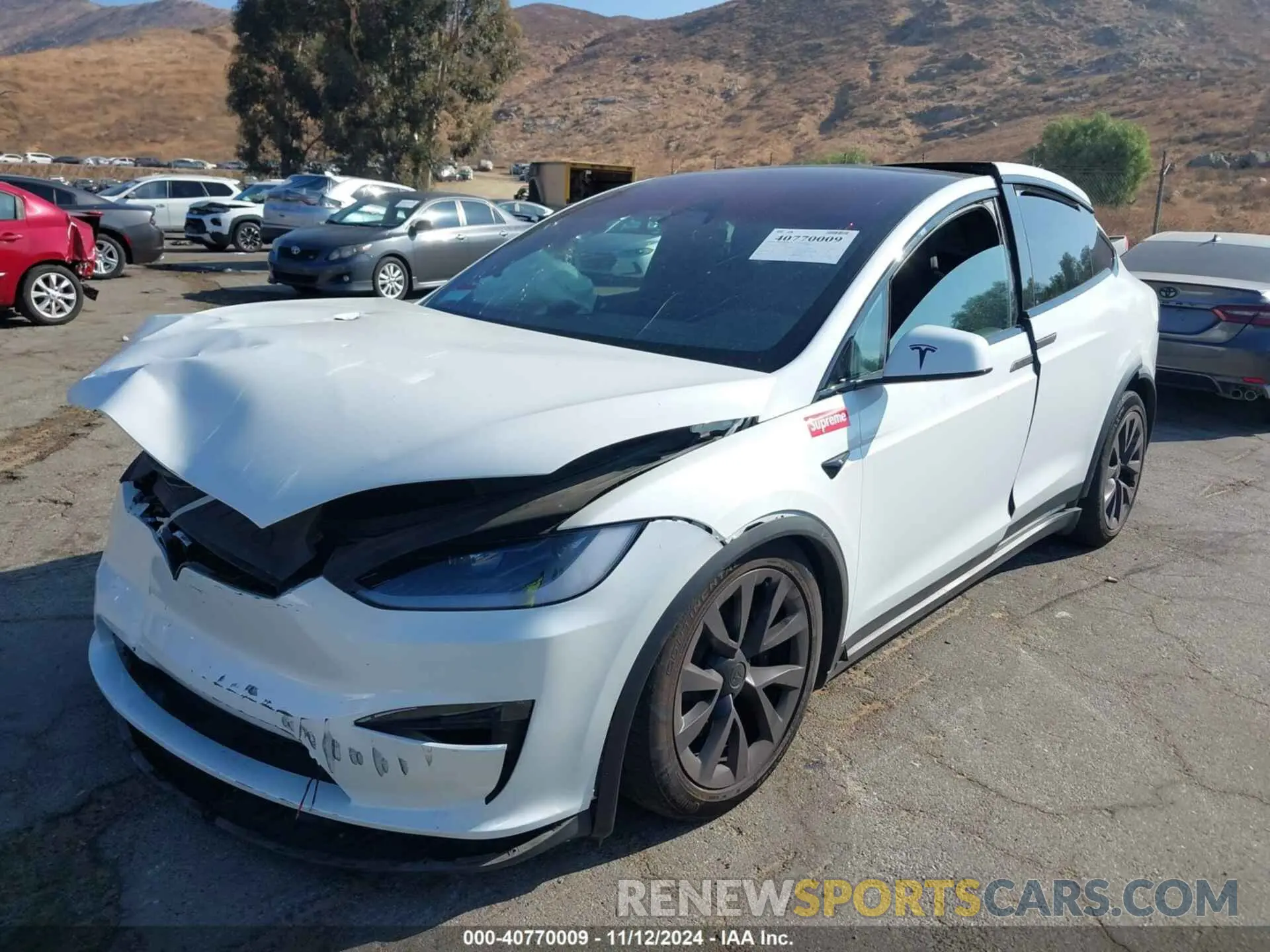 2 Photograph of a damaged car 7SAXCDE53PF423512 TESLA MODEL X 2023