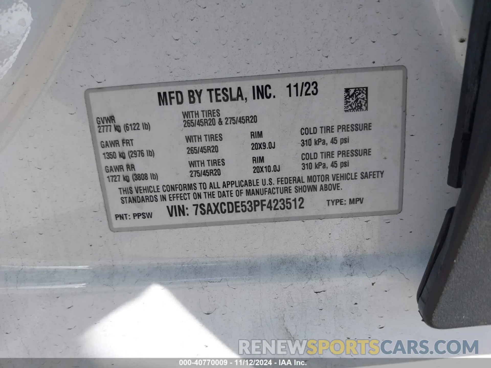 9 Photograph of a damaged car 7SAXCDE53PF423512 TESLA MODEL X 2023