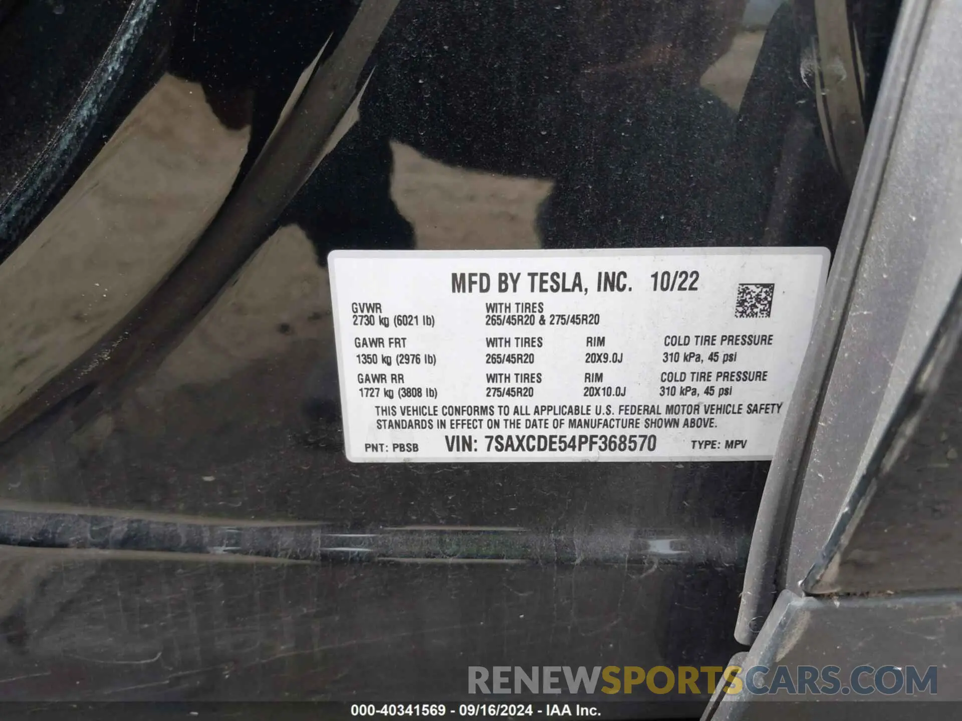 9 Photograph of a damaged car 7SAXCDE54PF368570 TESLA MODEL X 2023