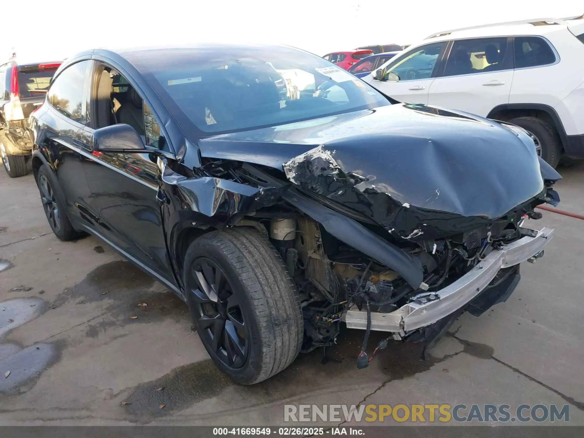 1 Photograph of a damaged car 7SAXCDE55PF387015 TESLA MODEL X 2023