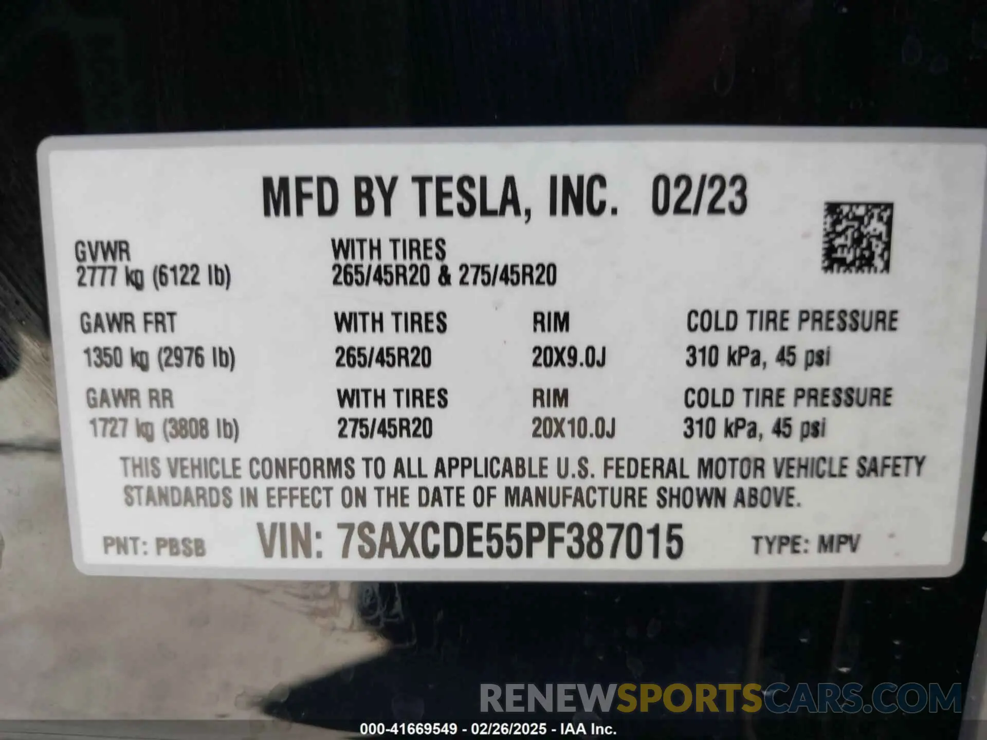 9 Photograph of a damaged car 7SAXCDE55PF387015 TESLA MODEL X 2023