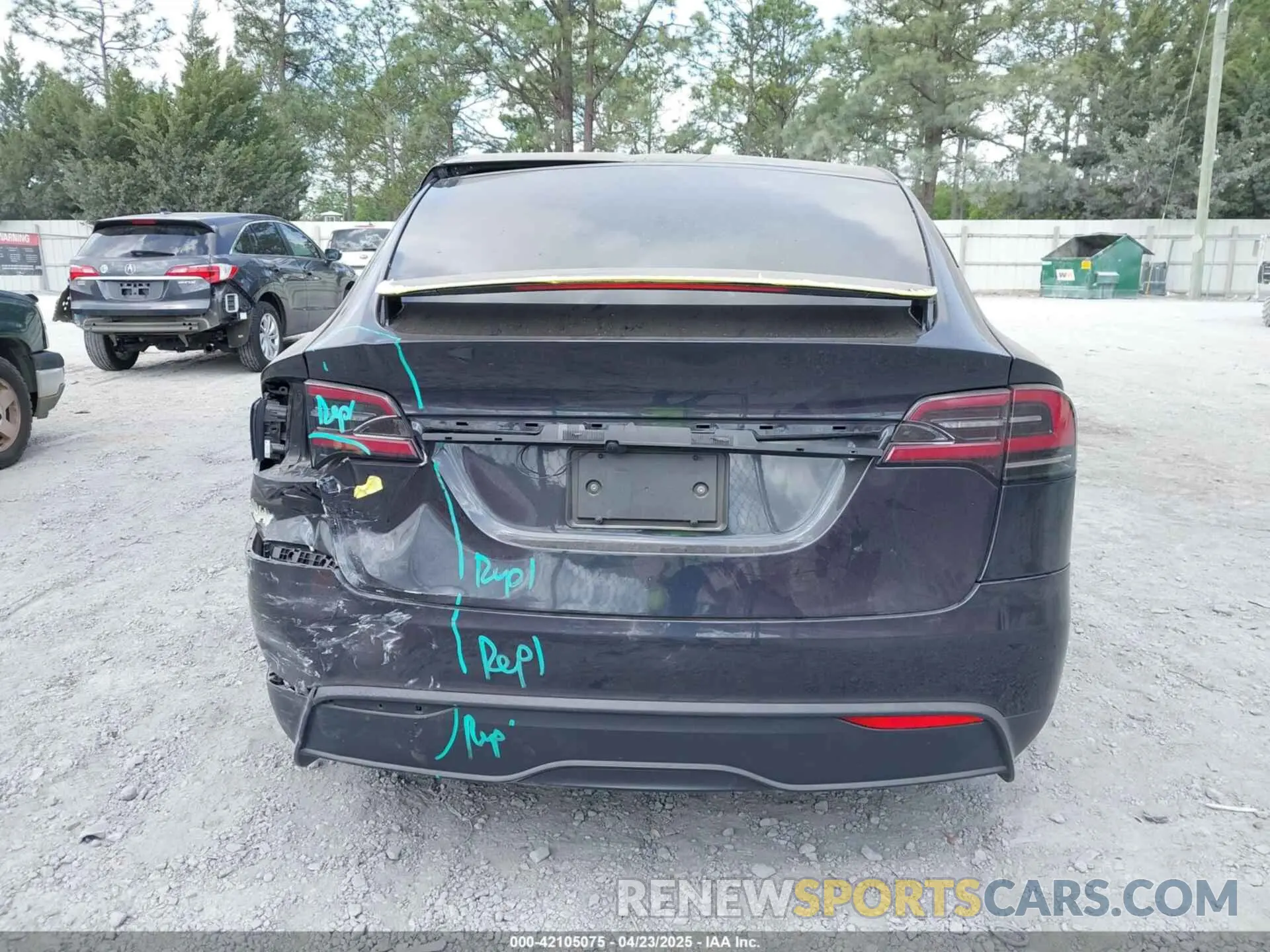 17 Photograph of a damaged car 7SAXCDE55PF427769 TESLA MODEL X 2023